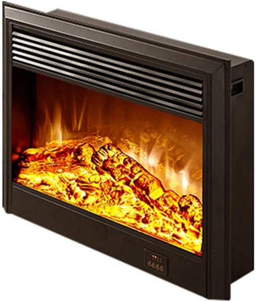 Chimenea eléctrica independiente - Calentador con efecto de llama y termostato ajustable - 750 x 180 x 505 mm con mando a distancia - Para salón dormitorio y calefacción interior