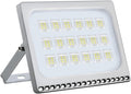 Foco LED exterior ultrafino - Potencia de 500 W con luz blanca fría - Protección IP66 y diseño de proyector - Para calle fachada patio y grandes zonas exteriores