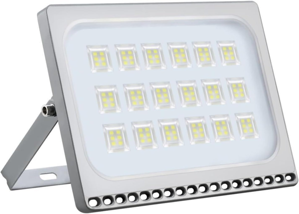 Foco LED exterior ultrafino - Potencia de 500 W con luz blanca fría - Protección IP66 y diseño de proyector - Para calle fachada patio y grandes zonas exteriores
