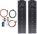 Kit de panel solar de 50 W - Sistema de energía para carga de vehículos recreativos - Protección contra sobrecarga y oxidación - Formato de 115 x 31 x 11 cm para uso móvil