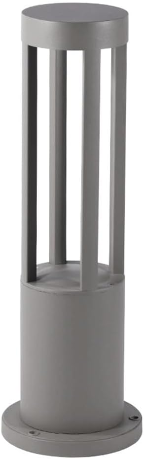 Lámpara LED de bolardo para exterior - Diseño de aluminio para pilar y puerta - Construcción impermeable para columna - Para jardín farola acceso y paisaje exterior