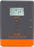 BAPPRJJ controlador solar MPPT de 40 A - Regulador automático para sistemas de 12 y 24 V - Pantalla LCD integrada - Compatible con baterías de gel y litio