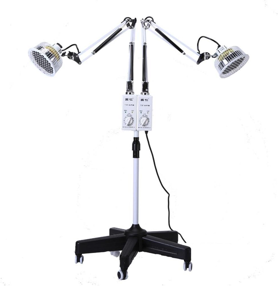 Lámpara TDP para fisioterapia de 250 W - Plato mineral con ajuste de tiempo y temperatura - Casquillo E26 y luz cálida - Alimentación de 110 o 220 V para uso terapéutico