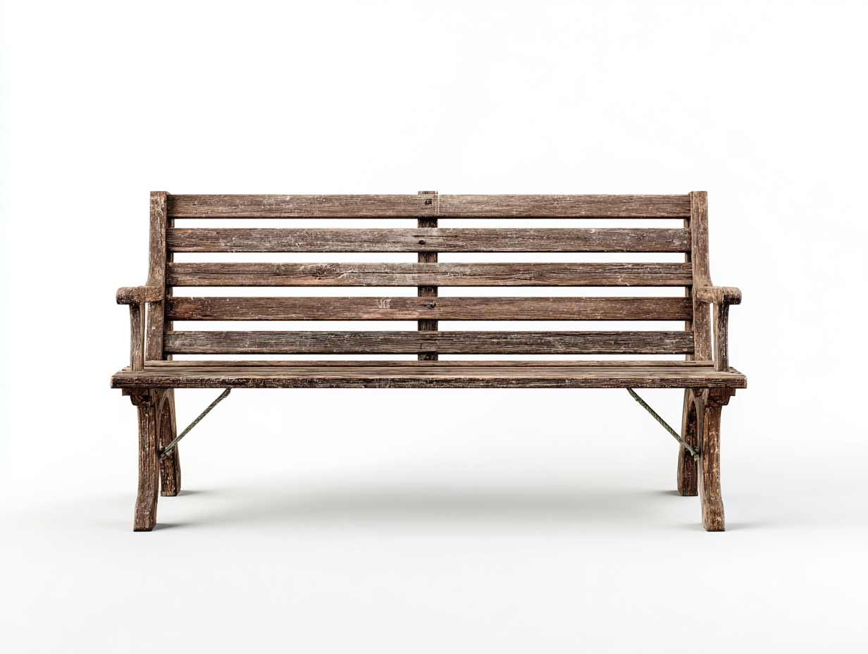 Bancos de jardín madera 150x58x85 cm - marrón envejecido - diseño rústico con reposabrazos